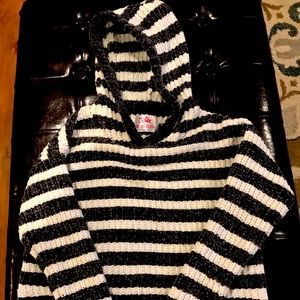 Justice Striped Cropped Sweater